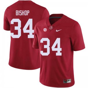 NCAA Men's Alabama Crimson Tide #34 Brandon Bishop Stitched College 2018 Nike Authentic Red Football Jersey IJ17Z21MB
